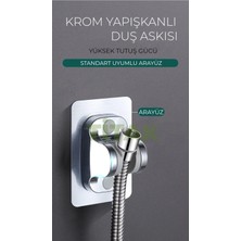 Zemira Titak Krom Yapışkanlı Duş Askısı