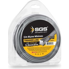 Zemira Sgs 4317 Tırpan Misinası 3.3mm 37MT Kare Gri