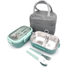 Zemira Valkyrie Isı Yalıtımlı Termal Çantalı Çelik Lunch Box – Bpa’sız, Sızdırmaz, Çok Bölmeli Yemek Kabı