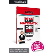 Marka Yayınları Kpss Lisans Matematik Konu Konu Çıkmış Sorular Son 8 Yıl Çıkmış Sorular (2025 Dahil)
