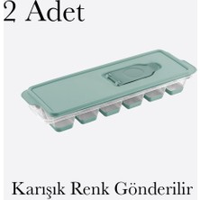 Zemira Tabanlı Buz Kalıbı 2 Adet Plastik Bpa Içermez Buzluk