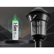 Zemira I-Gen B112 8 Adet Aa 1100 Mah Edilebilir Kalem Pil 1.2V Ni-Mh Şarjlı Pil Solar Aydınlatma Uyum