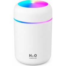 Zemira Neo Şarjlı Hava Nemlendirici 300ML Rgb Işıklı Buhar Makinesi Sessiz Ortam Nemlendirici Aroma