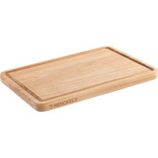 Zemira Henckels By Zwilling Kesme Tahtası Ahşap Kesme Tahtası, 32 x 22 x 2 Cm, Meyve Suyu Oluğu, Çift Tara