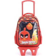 Zemira Angry Birds Tekerlekli Sırt Çantası 87897 Kırmızı Std
