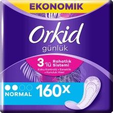 Zemira Orkid Günlük Ped Normal Dev Ekonomi Paketi 80 Ped*2