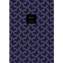 Zemira Butterfly - Lined Pages - A4 - Premium: (Deep Purple Edition) Fun 192 Lined Pages