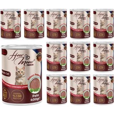 Zemira How Meow Yetişkin Tavuk Ciğerli Pate 400 gr x 12 Adet