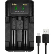 Zemira I-Gen Batteries G300 Akıllı Ni-Mh Pil Cihazı, Girişli 2 Slot Aleti, Aa / Aaa