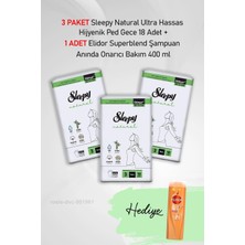 Zemira Sleepy Hijyenik Ped Gece Adet x 3 Elidor Onarıcı Bakım 400 ml