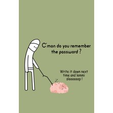 Zemira Independently Published C'mon Do You Remember The Password: Easy Password Tracker | Funny Password