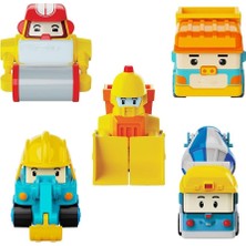 Zemira Roi Robocar Poli Mini Inşaat Araçları 5'li Set 0761