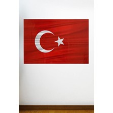 Zemira Sticker Dalgalanma Efektli Türk Bayrağı (71 x 47CM)