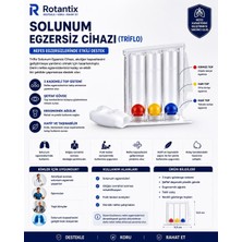 Zemira Triflo Solunum Egzersiz Yüksek Kalite Nefes Egzersiz Aparatı