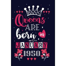 Zemira Independently Published Queen Are Born In January 1950: 73 Rd January Birthday Gifts For Women | Mo