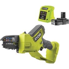 Zemira Ryobi V One+ Fırçasız Akülü Dal Testeresi RY18PSX10A-120, Uzunluğu 10 Cm, Zincir Hızı 6,0