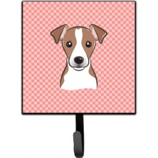 Zemira Caroline's Treasures 's BB1260SH4 Schachbrett Rosa Russell Terrier Leine Oder Schlüsselhalter,
