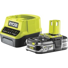 Zemira Ryobi RC18120-125 Cihazlı Akü, V, 2,5 Ah, One+, Aşırı Yük Korumalı Durumu Gös