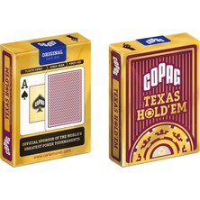 Zemira Copag Texas Hold'em Gold Endeks Oyun Kartları, Kırmızı