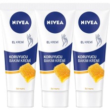 Zemira El Bakım Kremi Bal Mumu 75ML, Nemlendirici, Yağlı His Bırakmaz, Gül Kokusu, X3 Adet