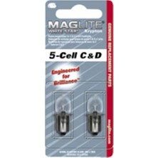 Zemira Maglite LWSA501 Krypton Yedek 5 °c-/d-Cell Stablampen (White Star)
