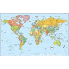 Zemira Rand Mcnally Signature Edition Wall Map: Katlanmış