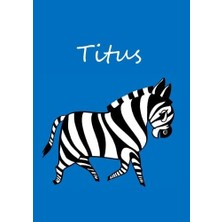 Zemira Titus: Individualisiertes Malbuch / Notizbuch / Tagebuch - Zebra - A4 - Blanko