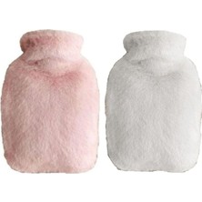 Zemira Sicak Su Torbasi 2 Adet,yan Cepli̇ Peluş Termofor 27X17X2CM 750ML