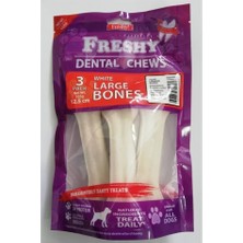 Zemira Irem Freshy Beyaz Press Deri Çiğneme Kemiği. 55GR 3 Adet. 165GR