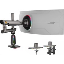 Zemira Nb Ergonomic Ağır Hizmet Monitörü Tutucu, Ultra Geniş Ekranlar Için, 32 Ila 60 Inç Düz Kavisli - Yü