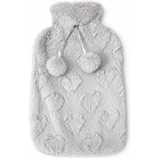 Zemira Peluş Kılıflı Sıcak Su Torbası 31X19 cm Uzun Süre Isı Koruyan Yumuşak Termal Kompres Boyun Sırt Bel