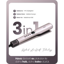 Zemira Relux Easystraight 3ın1 Hava Üflemeli Saç Düzleştirici, Hybrid, Islak Kuru KULLANIM,RHS8900B