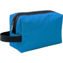 Zemira Boldy Kozmetik Çantası-Tıraş Çantası-Seyahat Çantası-Makyaj Çantası-Traş-El Çantası-Handbag (Mavi)