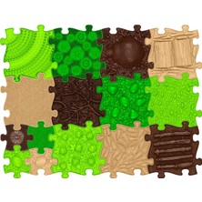 Zemira Muffik Touch Of Nature Set - Muffik Doğanın Dokunuşu Seti - 15 Parça Xxl Ortopedik Duyu Matı - Çocu