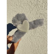 Zemira Aksesuar Kalpli Peluş Mandal Toka