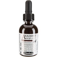 Zemira Schmincke Akademie Akrilik Mürekkep 50 ml 668 Vandyke Brown
