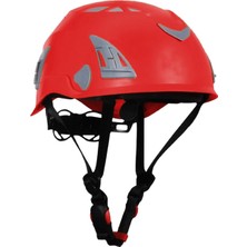 Zemira Dağcı Tırmanma Bareti Kırmızı Renk Baş Kask Ce EN12492 51-62 cm Ayarlanabilir