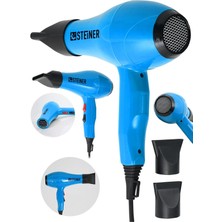Zemira Steiner 3600 Watt Profesyonel Saç Kurutma Makinesi Fön Makinesi Ac Motor MS-9001 + 2 Ade