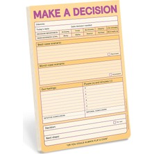 Zemira Knock Knock Make A Decision Pad, Checklist Funny Office Not Defterleri (Pastel Versiyon), 15,2 x 22