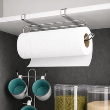 Zemira Alper Banyo Pratik Solo Kağıt Havluluk Krom, Dolap Içi Askılı Kağıt Havlu Tutucu, Delmeden Montajlı