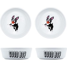 Zemira Glipet 2li Yıkanabilir Seramik Mama Su Kabı 16CM 400 ml No-12