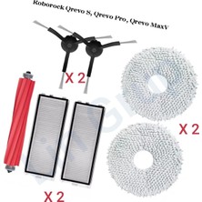 Zemira Qrevo S QX1PEC Yedek Parça Seti, 2 Fırça, 2 Hepa Filtre, 1 Ana Fırça, Renkli