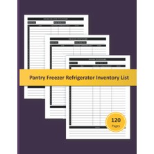 Zemira Independently Published Pantry Freezer Refrigerator Inventory List: Pantry Checklist Tracker Log Bo