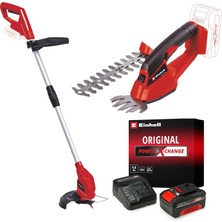 Zemira Gc-Cg Li + Gc-Ct 18/24 Li Akülü Çim Makası Kenar Kesme Seti (4,0 Ah Akü Cihaz