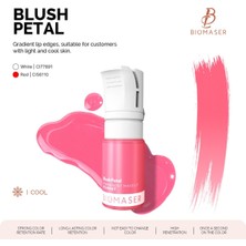 Zemira Bi̇omaser Blush Petal Pudra 12ML Profesyonel Doğal Dudak Pigmenti, Allık Pembesi