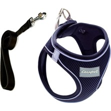 Zemira Cecepet Cool Walk Air Mesh Lacivert Göğüs Tasması Large