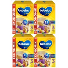 Zemira Bebelac 3 Bebek Devam Sütü 800 gr 9-12 Ay x 4 Adet