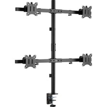 Zemira Npo STD5704B 17"-32" Dörtlü Monitör Standı, 2x2 Kurulum, Trader/yazılımcı Monitör Kolu/tutucu, 735M