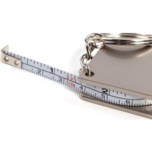 Zemira Spelt 120 cm 47 Inç Ölçüm Kapasiteli Mini Metal Alüminyum Şerit Metre Ölçüm Bandı Mezura Anahtarlık