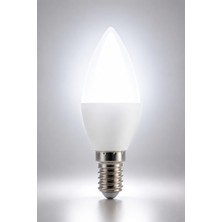 Naturel Dekor Beyaz Buji LED E14 Ampul 560 Lümen 7W